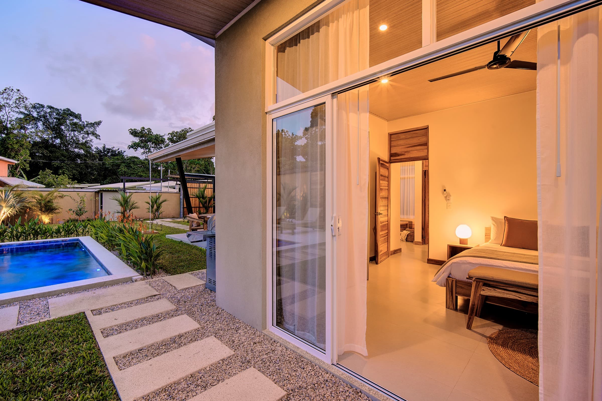 Tucana Villa night terrace