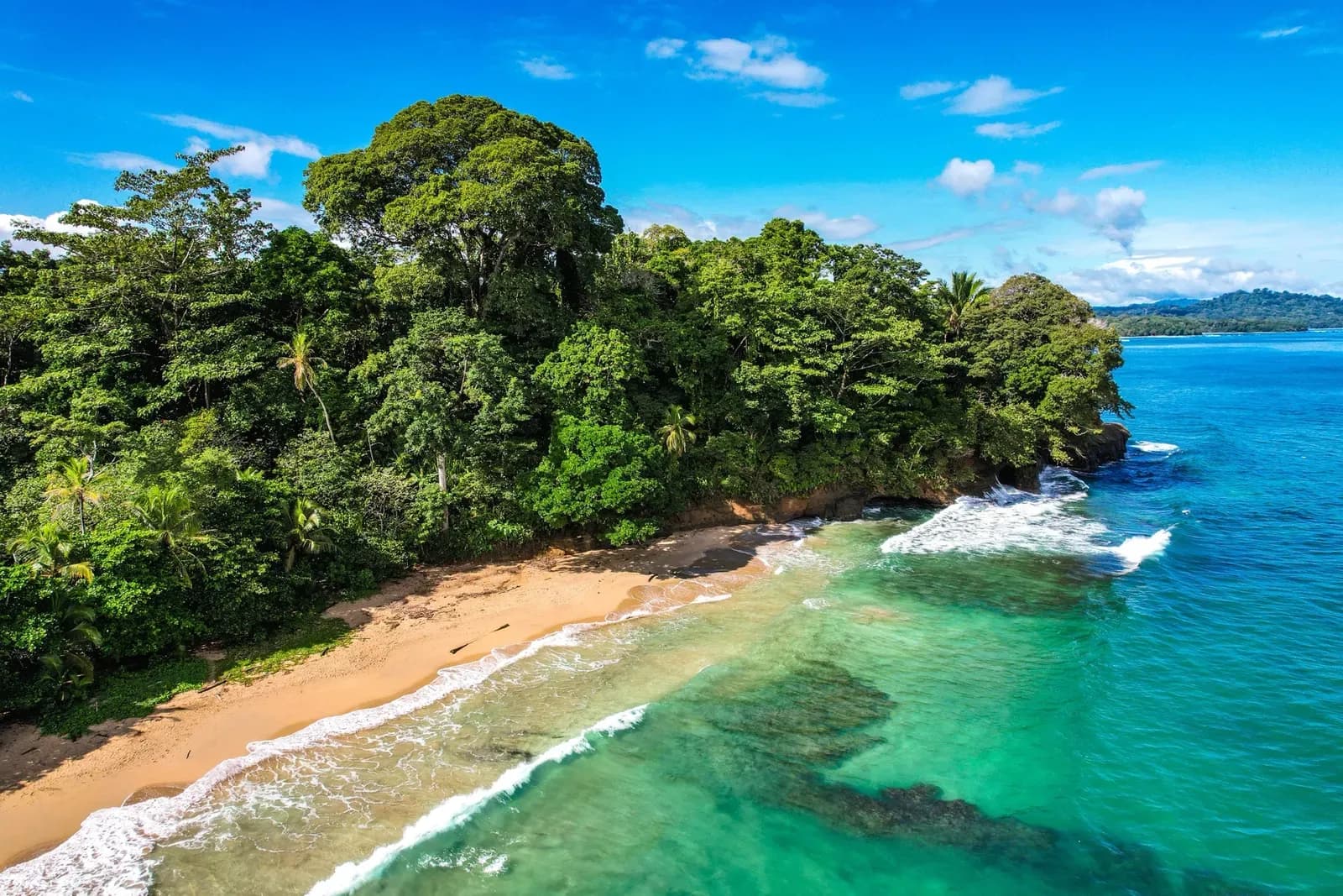 Punta Uva beach with crystal-clear turquoise water and palm trees