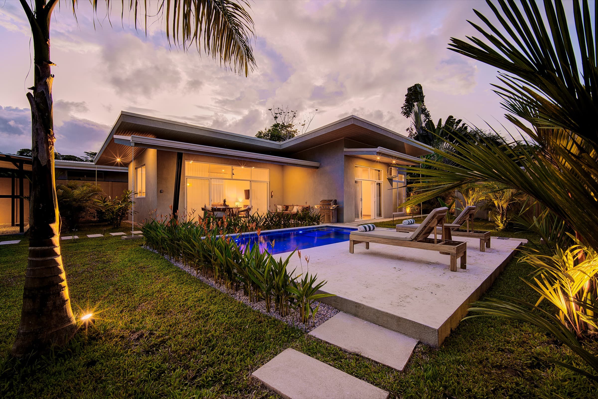 Tucana Villa hero night view